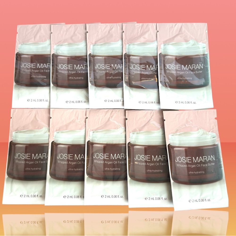 JOSIE MARAN Whipped Argan Oil Face Butter Travel Moisturizer x10 Firming Hydrate